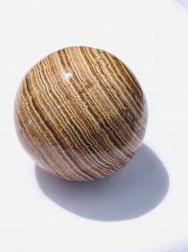 Aragonite Banded Sphere Large